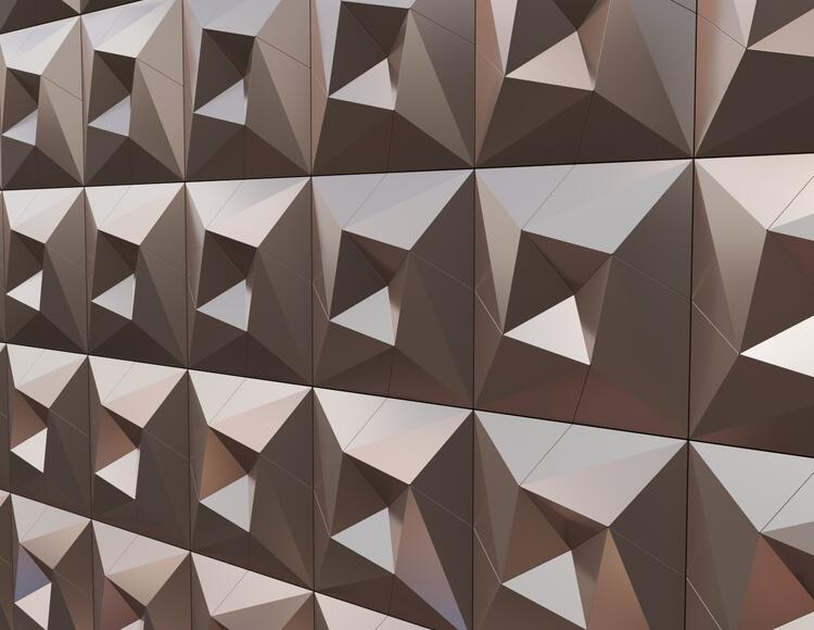 Объёмные панели 3D (Тетраэдр)